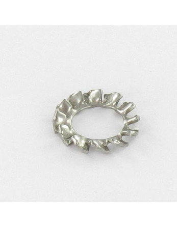 Rondelle éventail Inox A4 à dentures extérieures AZ M2.5X5.5X0.4