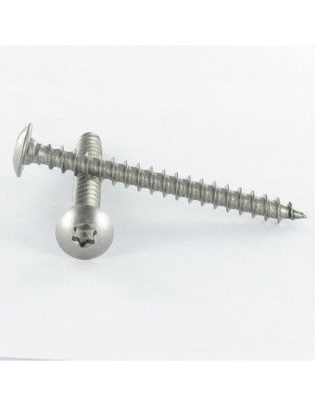 Vis Penture 7X35 TORX T30 Filetage total Inox A4