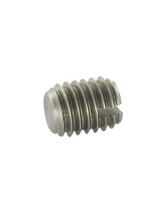 Vis métaux Sans tête Fendue Bout téton Plate M2X3 Inox A2...