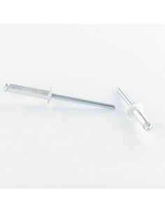 Rivet aveugle tout acier 6.4X16 Tête Plate