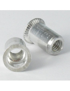 Ecrou aveugle Acier zingué M10 12X19 Tête Fraisée