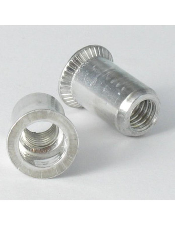Ecrou aveugle Acier zingué M10 12X19 Tête Fraisée