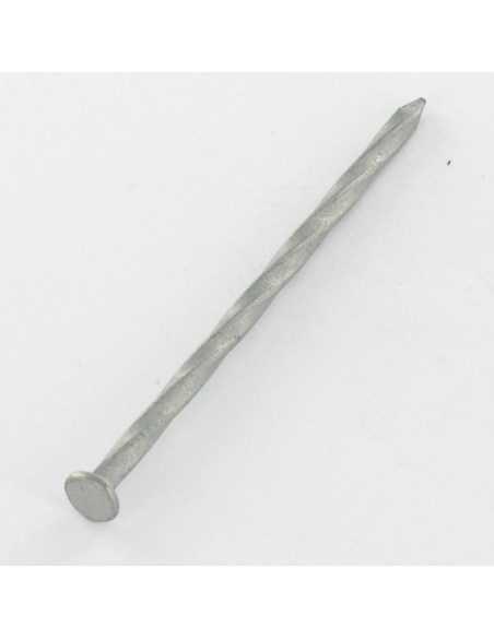 1 x Kg de pointes Torsadées Forte tenue à la corrosion Acier galvanisé à chaud 5.7X140