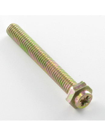 Vis cassette Tête hexagonale TH Pozi M6X45 Pozi 2 Classe 6.8 Bichromaté