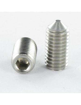 Vis métaux Sans tête six pans creux (sthc) Clé de 6 HC6 M12X40 Bout pointeau Acier zingué