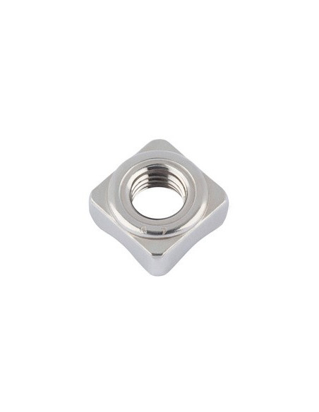 1 x Ecrou carré à souder M6 10X10X5 Inox A4