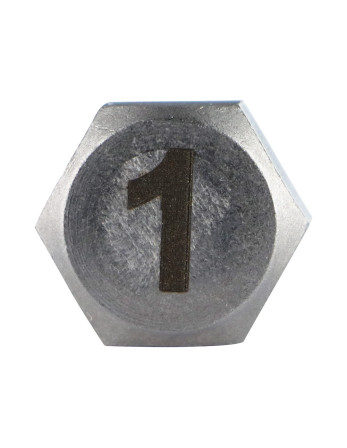Vis métaux Tête hexagonale TH 8X35 Inox A4 Gravure CHIFFRE 1