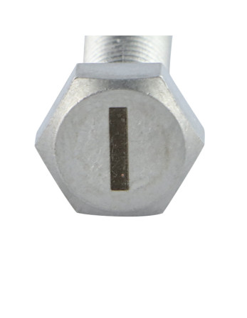 Vis métaux Tête hexagonale TH 8X35 Inox A4 avec gravure de lettre "I"