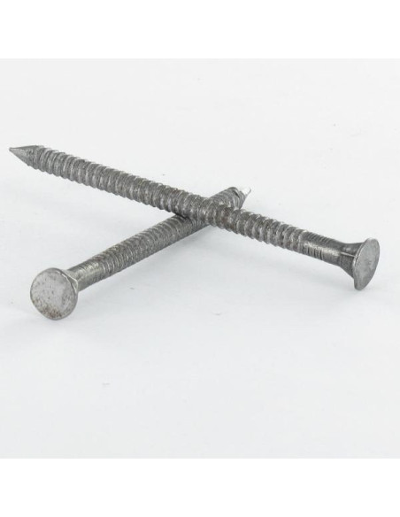 1 x Kg de pointes D'ANCR ANNELEE Tête ronde TR 3.5X60 ZN