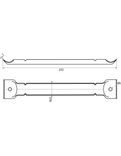 RAIDISSEUR De TABLE Longueur 222 Acier zingué 2