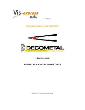 Riveteuse DEGOMETAL GO 849