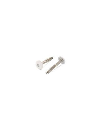 Vis de facade TORX T20 4.8X38 Diamètre de tête: 12.3 Inox A2 RAL1013 blanc perle