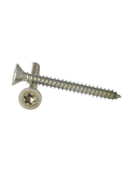 1 x Vis tôle Tête fraisée TORX T25 4.8X60 Inox A2