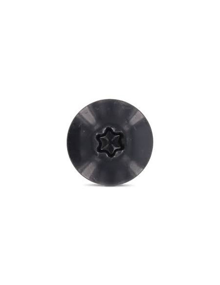 1 x Vis de facade TORX T20 4.8X38 Diamètre de tête: 12.3 Inox A2 RAL7016 gris anthracite