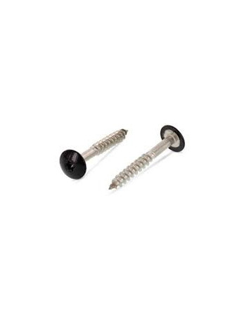 Vis de facade TORX T20 5.5X35 Diamètre de tête: 12.3 Inox A2 RAL9005 noir foncé