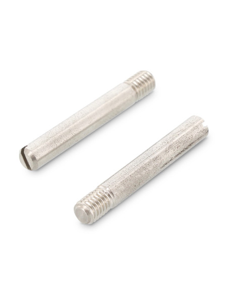 1 x Vis métaux Sans tête Fendue Bout téton Plate Filetage partiel M6X16 Filetée sur 7.2 Inox A4