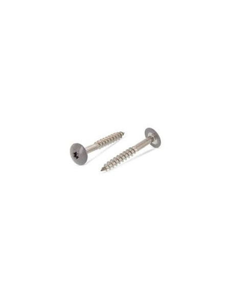 1 x Vis de facade TORX T20 4.8X25 Diamètre de tête: 12.3 Inox A2 RAL7037