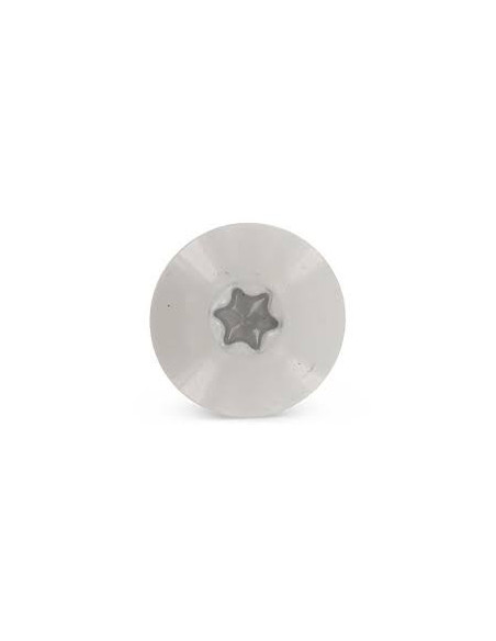 1 x Vis de facade TORX T20 5.5X35 Diamètre de tête: 12.3 Inox A2 RAL7038