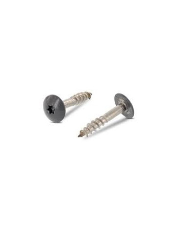 Vis de facade TORX T20 5.5X35 Diamètre de tête: 12.3 Inox A2 RAL7012 gris basalte