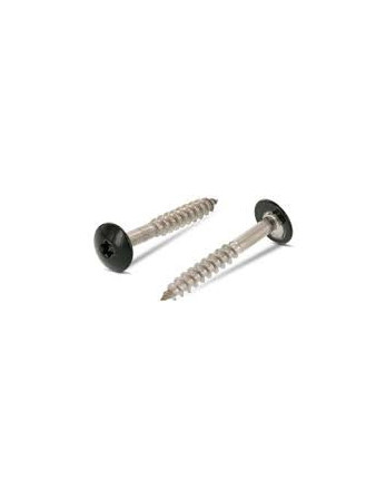Vis de facade TORX T20 4.8X25 Diamètre de tête: 12.3 Inox A2 RAL6009 vert sapin