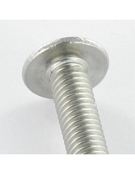 1 x Vis métaux BHC (Tête Bombée Hexagonal creux) Embase collerette M5X45 Clé de 3 HC3 Inox A2
