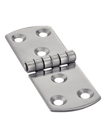 Charnière Type E 6 trous Inox A2 100X40
