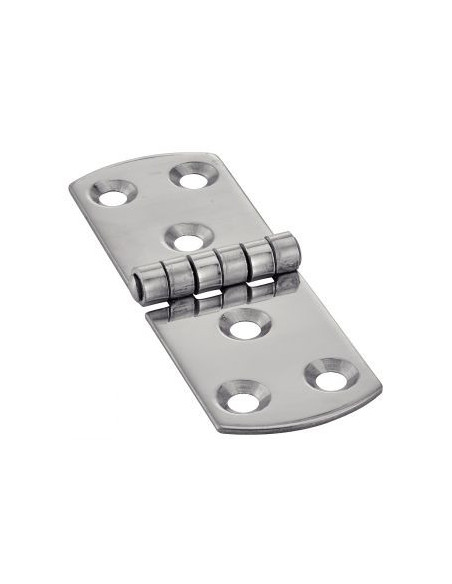 1 x Charnière Type E 6 trous Inox A2 100X40
