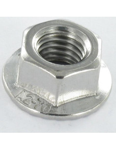 Ecrou Hexagonal HU Inox A2 Embase collerette crantée M8 +... 2