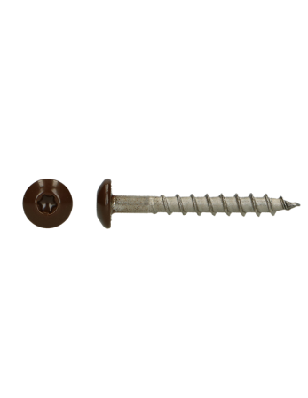 Vis Penture 4.5X35 TORX T20 Inox A4 RAL8028 brun terra