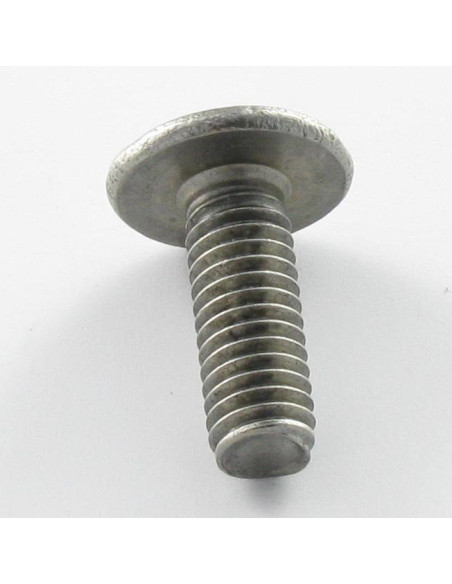 1 x Vis métaux Poelier POZI et fendu 6X20 Inox