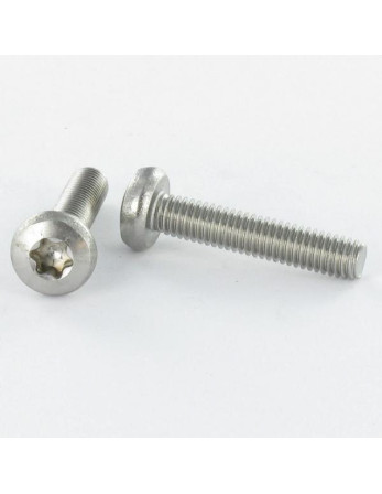 Vis métaux Tête cylindrique TC TORX T25 M7X80 Filetée sur 40 Classe 8.8 Acier zingué 200 Heures brouillard salin