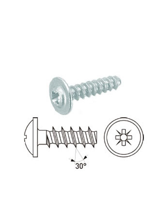 Vis pvc Inox A2 Poelier Phillips 4X8 Sans pointe