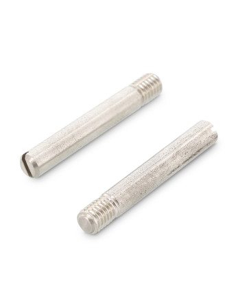 Vis métaux Sans tête Fendue Bout téton Plate Filetage partiel M3X10 Filetée sur 3.6 Acier