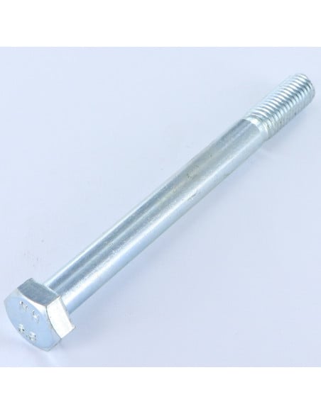1 x Corps de boulon filetage partiel Tête hexagonale TH M24X270 Classe 4.8 Acier zingué blanc
