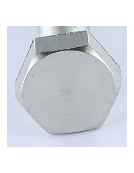 1 x Corps de boulon filetage partiel Inox A2 Tête hexagonale TH M10X46 Filetée sur 15