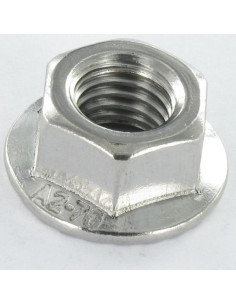 Ecrou hexagonale Inox A2 Embase collerette crantée M6 Wax... 2