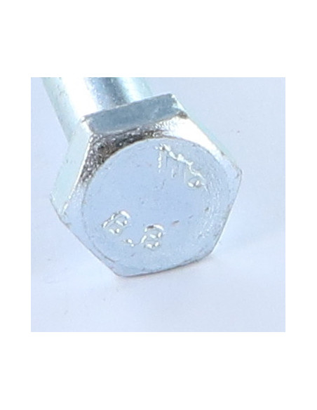 1 x Corps de boulon filetage partiel Tête hexagonale TH M4X30 Classe 8.8 Acier zingué