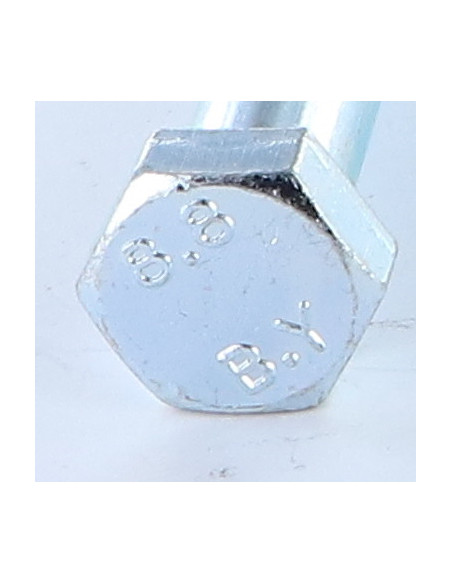 1 x Corps de boulon filetage partiel Tête hexagonale TH M12X60 Classe 8.8 Acier zingué