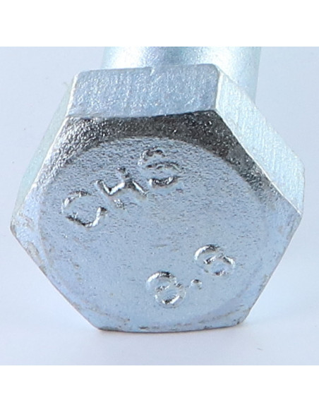 1 x Corps de boulon filetage partiel Tête hexagonale TH M24X260 Classe 8.8 Acier zingué