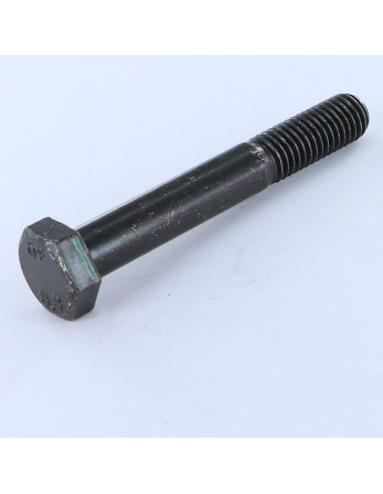 Corps de boulon filetage partiel Tête hexagonale TH M10X70 Classe 8.8 Acier zingué noir