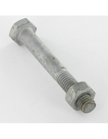 Boulon (vendu avec Ecrou) Tête hexagonale TH M16X60 Classe 8.8 Forte tenue à la corrosion Acier galvanisé