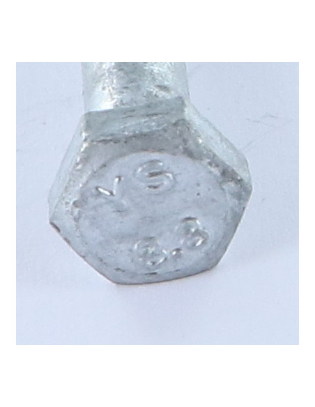 1 x Corps de boulon filetage partiel Tête hexagonale TH M10X110 Classe 8.8 Forte tenue à la corrosion Acier galvanisé