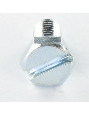 Vis métaux Tête hexagonale TH M3X6 Fendue Acier brut microvis