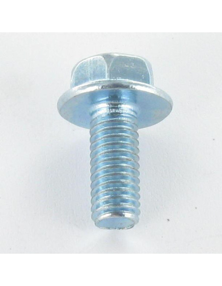 1 x Vis métaux Tête hexagonale TH M8X25 Embase lisse Acier zingué