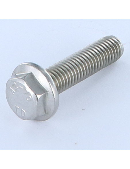 1 x Vis métaux Tête hexagonale TH Embase lisse M8X40 Inox A2