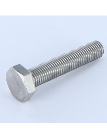 Vis métaux Tête hexagonale TH M10X50 Pas fin Pas de 125 Inox A2