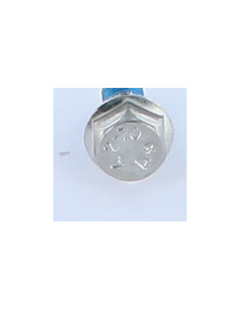 Vis métaux Tête hexagonale TH Embase lisse M5X12 Inox A2 Frein filet