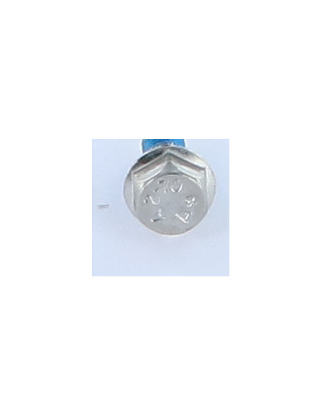1 x Vis métaux Tête hexagonale TH Embase lisse M5X12 Inox A2 Frein filet