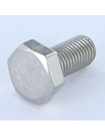Vis métaux Tête hexagonale TH M10X20 Pas fin Pas de 125 Inox A2