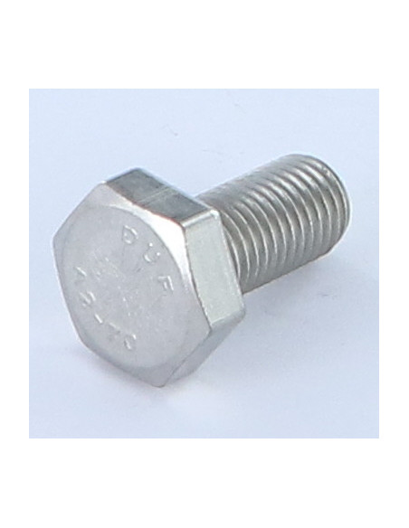 1 x Vis métaux Tête hexagonale TH M10X20 Pas fin Pas de 125 Inox A2